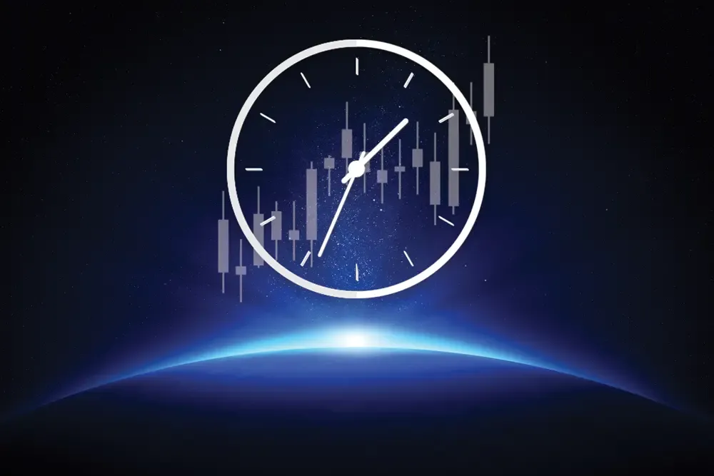 Night sky with charts